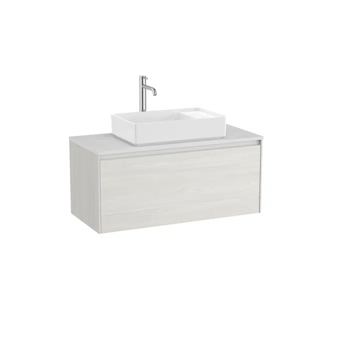 ONA Base unit for over countertop basin with one drawer