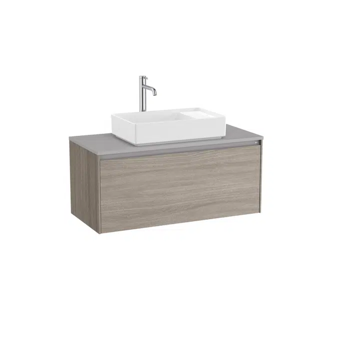 ONA Base unit for over countertop basin with one drawer