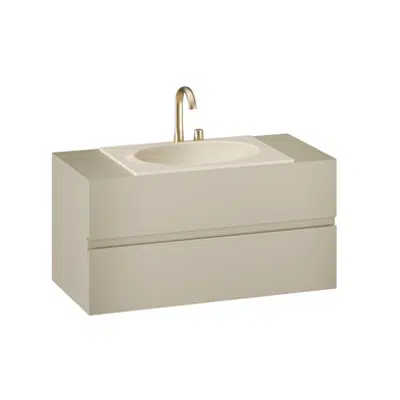 ARMANI - ISLAND 1200 mm wall-hung furniture for countertop washbasin and deck-mounted basin mixer 이미지