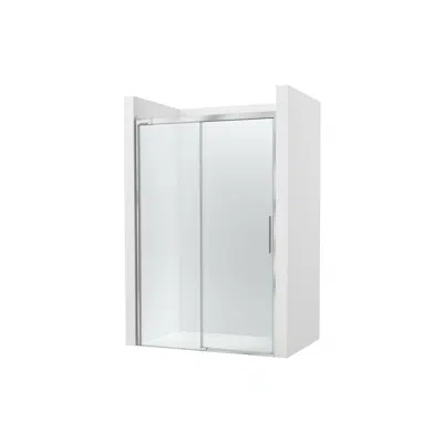 imagen para Naray L2-E - Front shower enclosure with 1 sliding door + 1 fixed panel