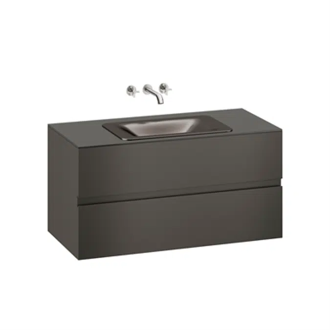 ARMANI - BAIA 1200 mm wall-hung furniture for wall-mounted basin mixer and countertop washbasin