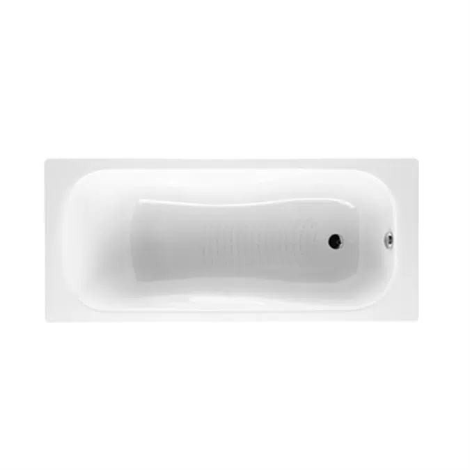 BIM objects Free download! Rectangular cast iron bath with antislip