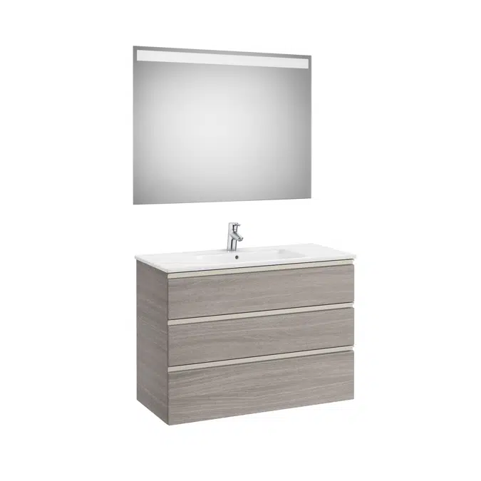 The Gap Pack (base unit with three drawers, basin and LED mirror)