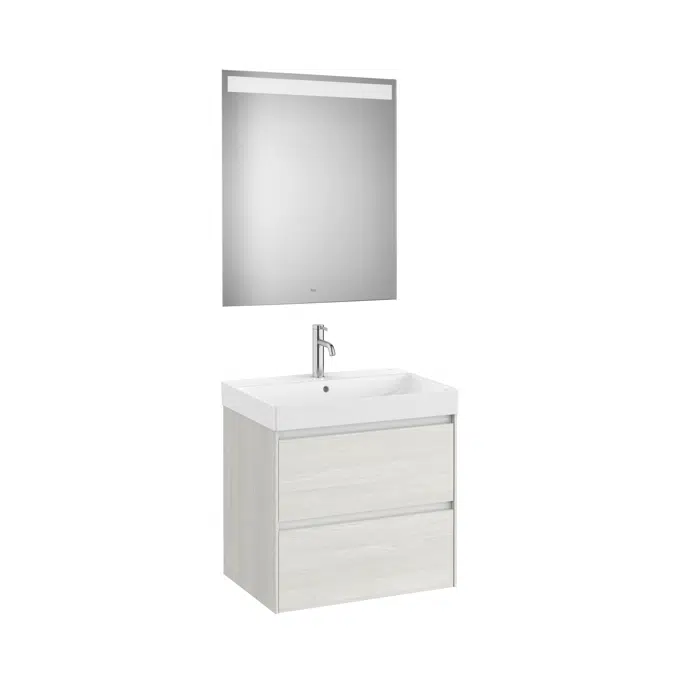 ONA Pack (base unit with two drawers, basin and LED mirror)