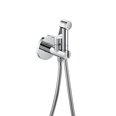 Image for Be-fresh. Bidet shower kit mixer (1 outlet). Includes hand-shower, wall bracket-water supply with auto-stop and 1.2 m metallic flexible hose