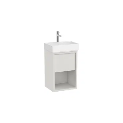 afbeelding voor Tura  Unik (Compact base unit with one drawer, bottom shelf and basin)