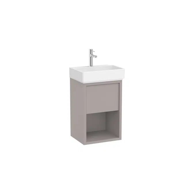 Tura  Unik (Compact base unit with one drawer, bottom shelf and basin)