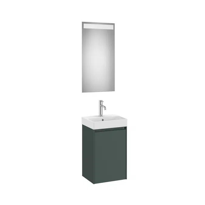 ONA Pack (compact base unit with one door, basin and LED mirror)