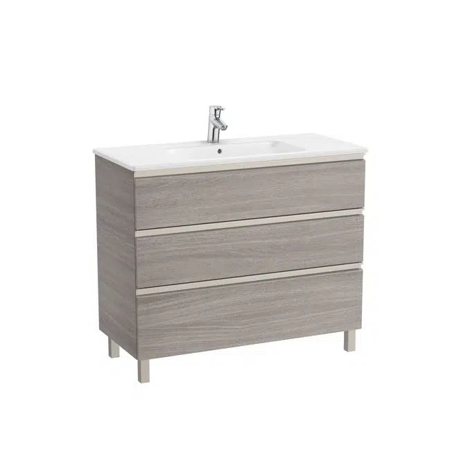 The Gap Unik (base unit with three drawers and centered basin)