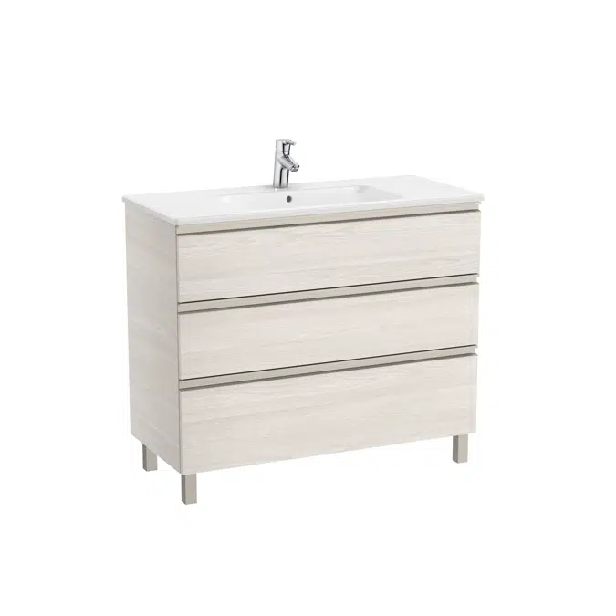 The Gap Unik (base unit with three drawers and centered basin)