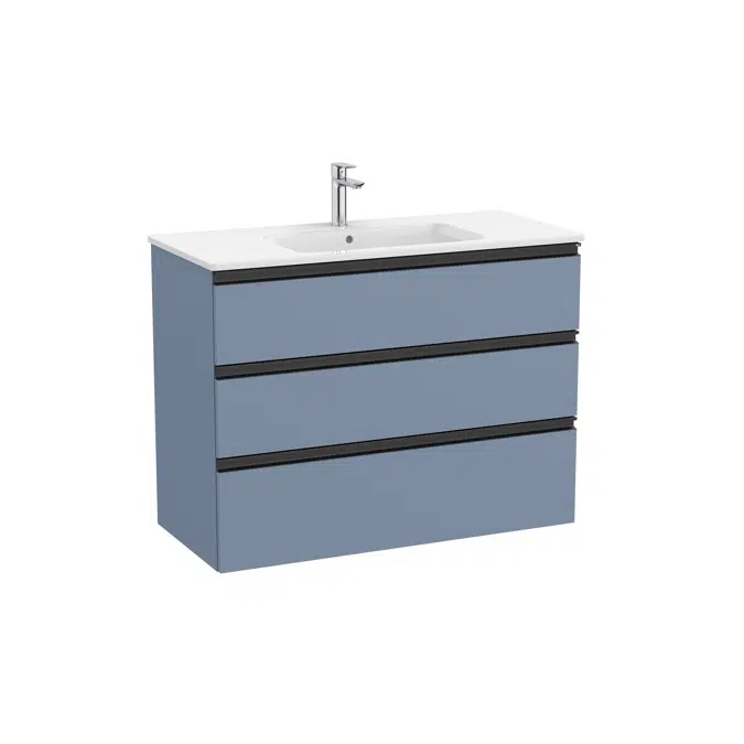 The Gap Unik (base unit with three drawers and centered basin)