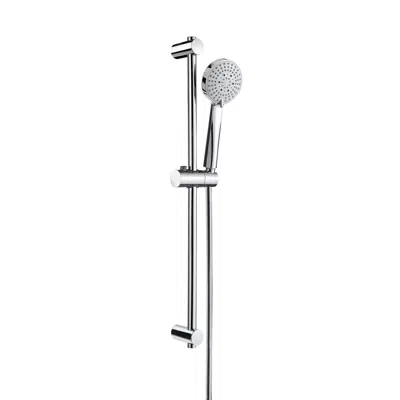kuva kohteelle STELLA Shower kit with Stella 100/3 handshower, 700 mm slide bar with adjustable handshower bracket and flexible hose