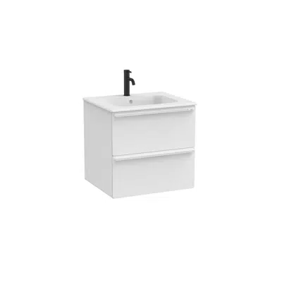 Bild für Volia - Unik - Base unit with two drawers and ceramic basin in matt white finish