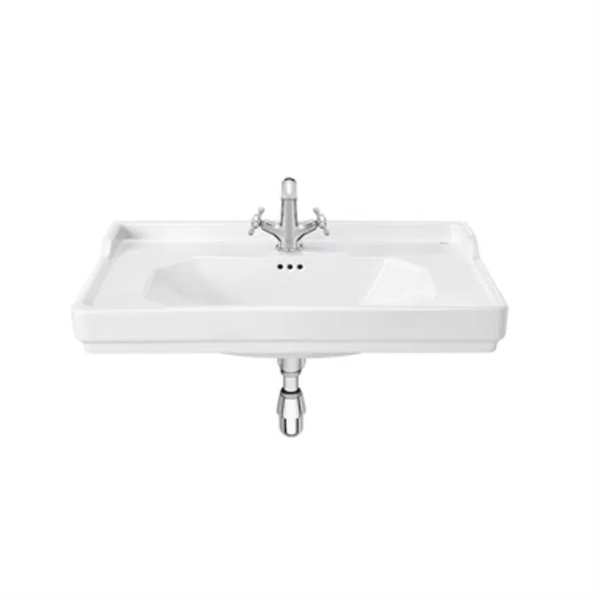 CARMEN 800 Wall-hung vitreous china basin