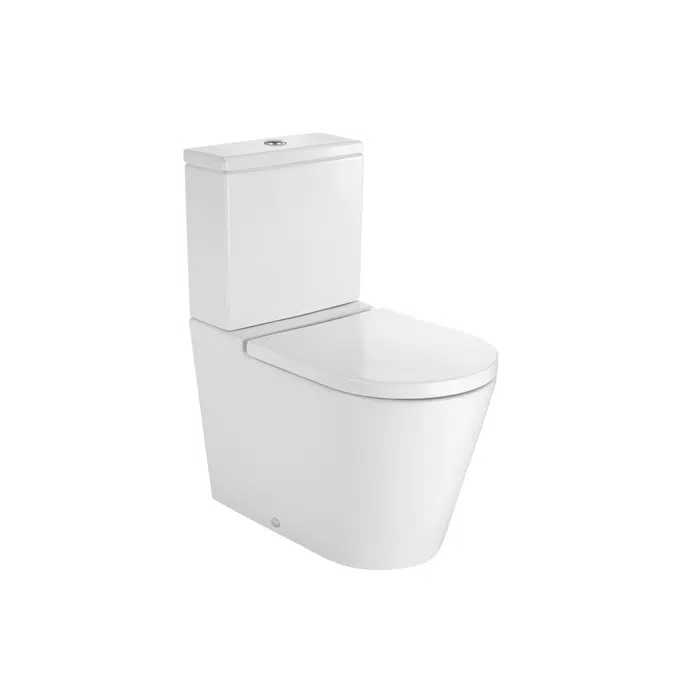 Inspira Back to wall vitreous china Rimless WC with dual outlet