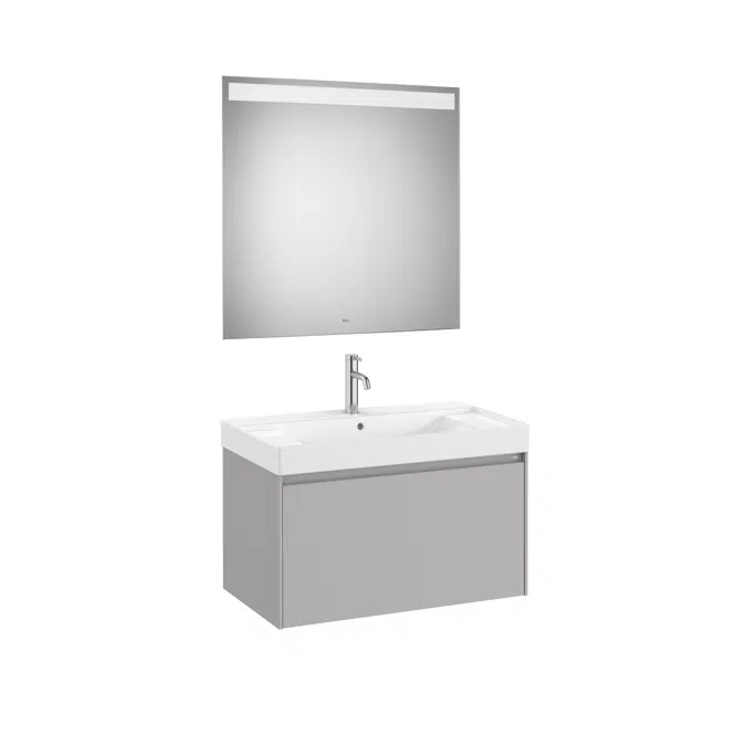 ONA Pack (compact base unit with two drawers, basin and LED mirror)