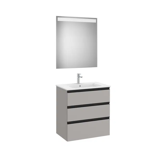 THE GAP 705 Pack (base unit 3 drawers, basin and LED mirror)