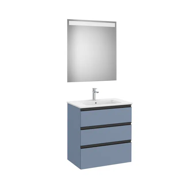 THE GAP 705 Pack (base unit 3 drawers, basin and LED mirror)