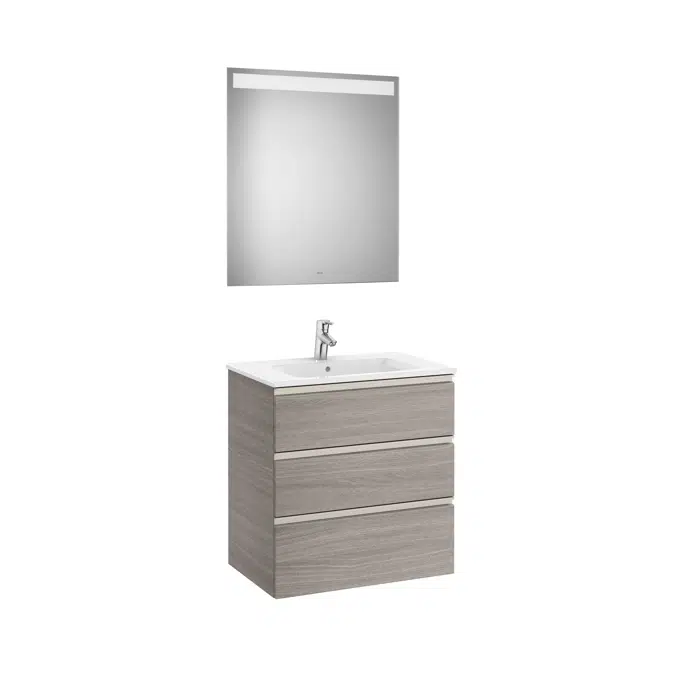 THE GAP 705 Pack (base unit 3 drawers, basin and LED mirror)
