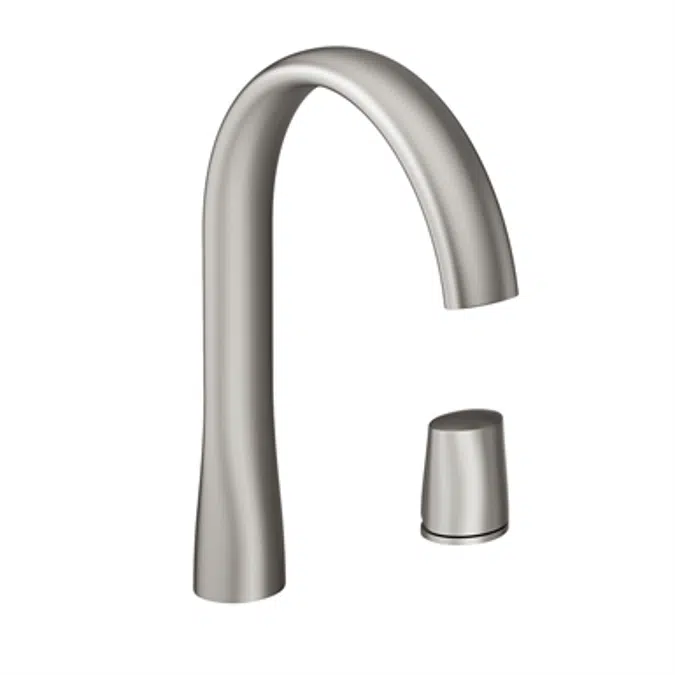 ARMANI - ISLAND Single side lever washbasin mixer with pop-up waste