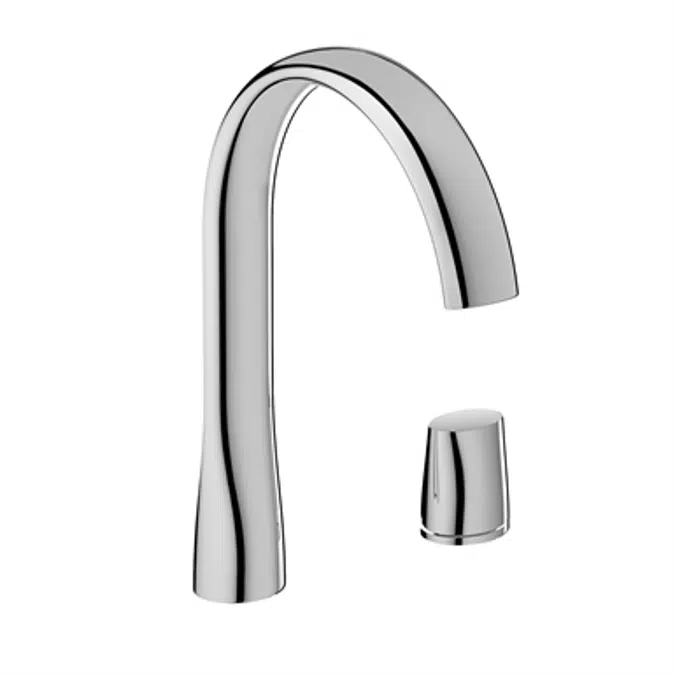 ARMANI - ISLAND Single side lever washbasin mixer with pop-up waste
