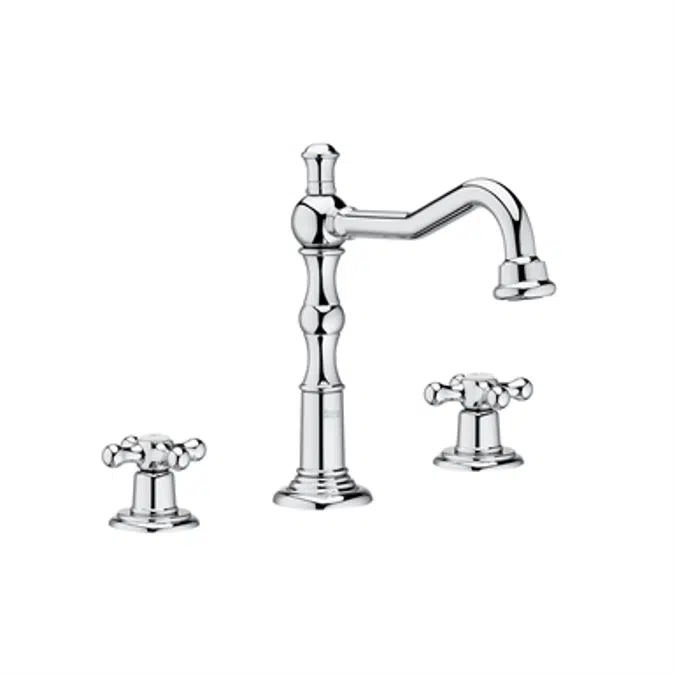 CARMEN Basin mixer with click clack waste