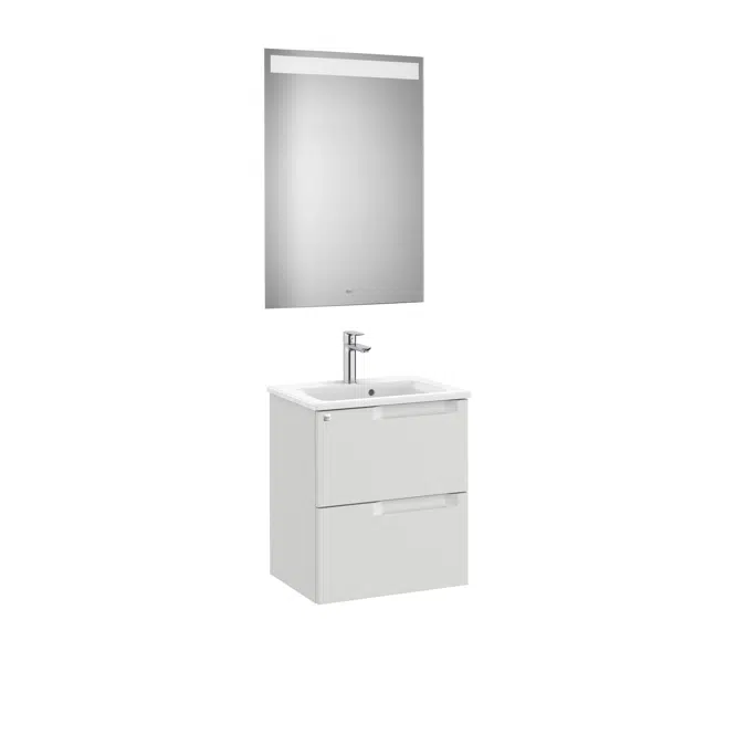 Aleyda Pack (compact base unit with 2 drawers, basin and LED mirror)