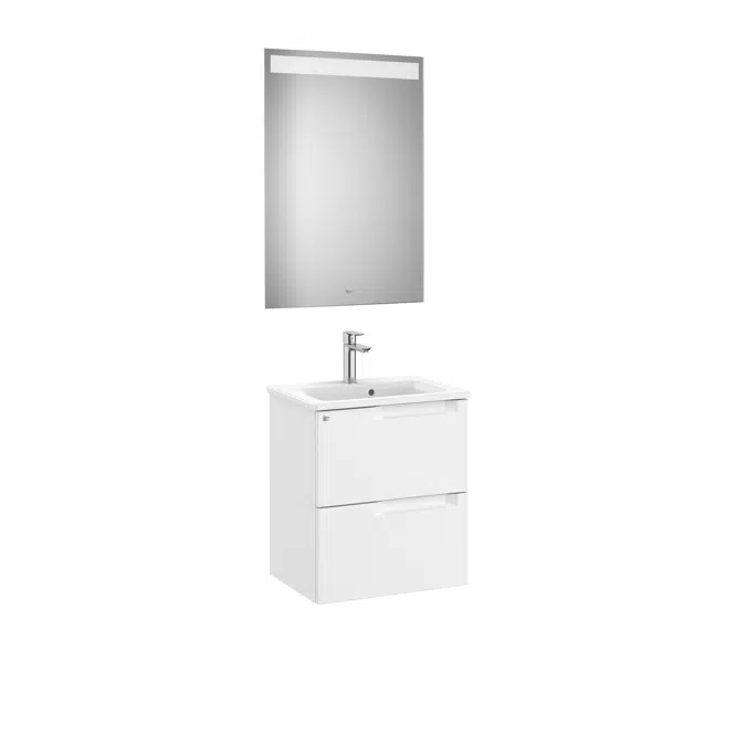 Aleyda Pack (compact base unit with 2 drawers, basin and LED mirror)