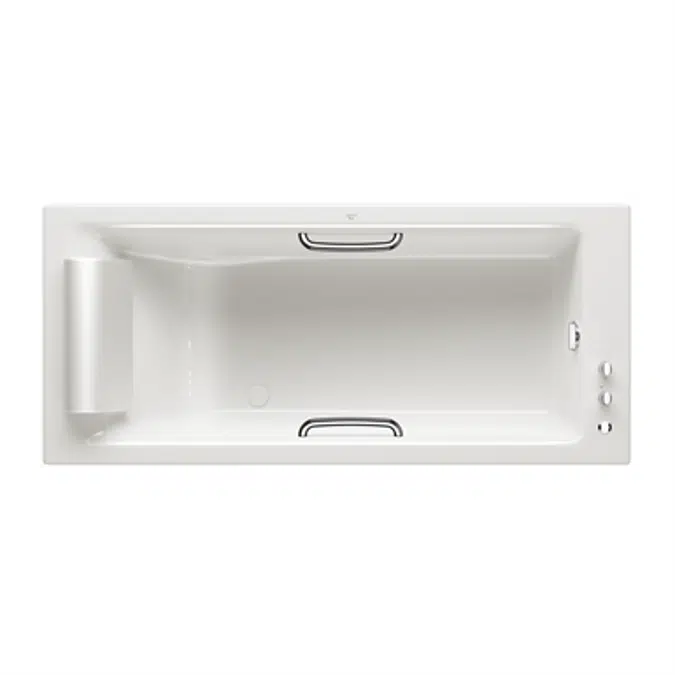 ARMANI - ISLAND Built-in 1800 x 800 mm bathtub with deck-mounted faucet