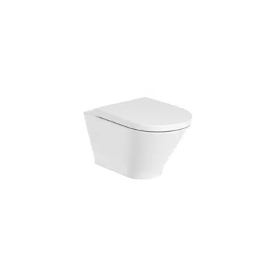 bild för THE GAP ROUND - Compact vitreous china Rimless wall-hung WC with horizontal outlet