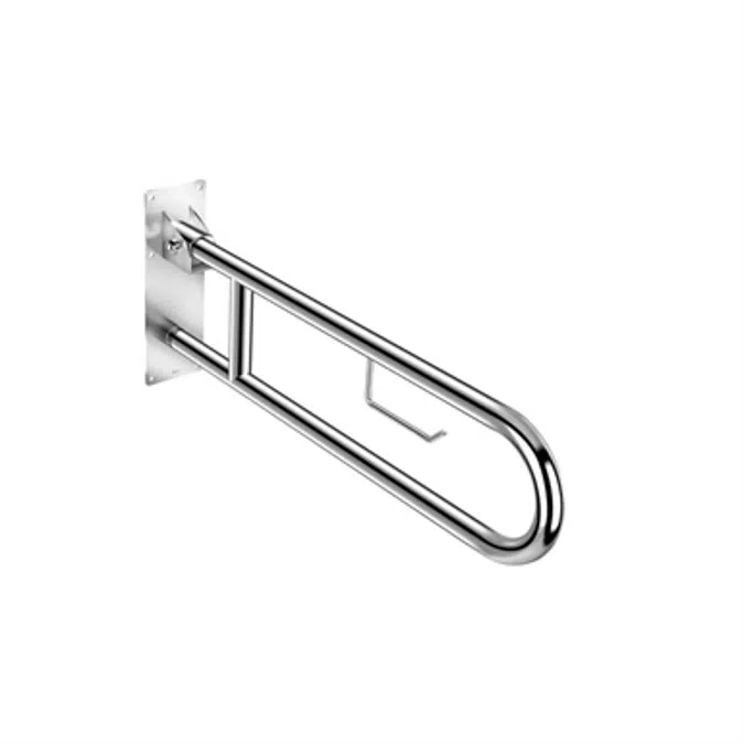 BIM objects Free download! VICTORIA Hinged grab rail with toilet roll