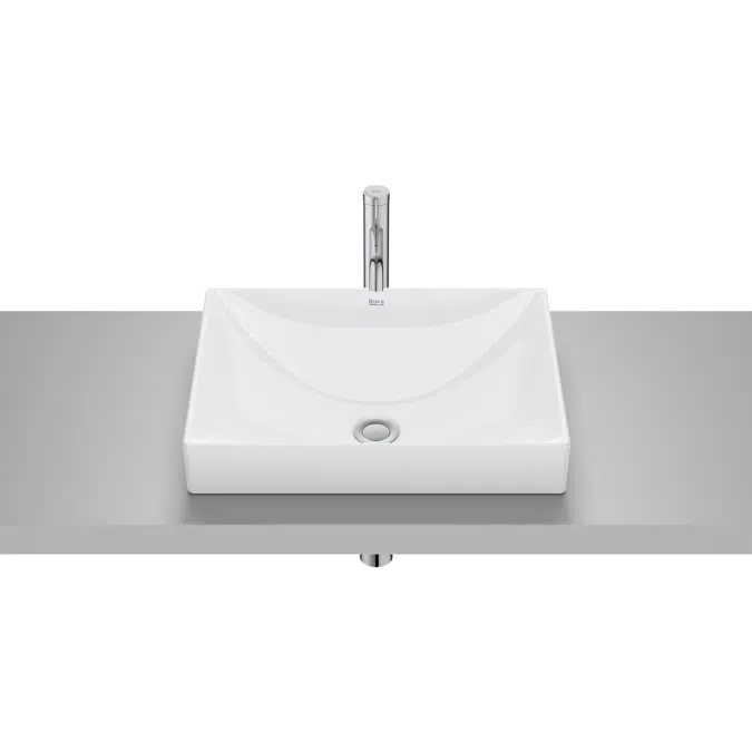 In countertop FINECERAMIC® basin without taphole
