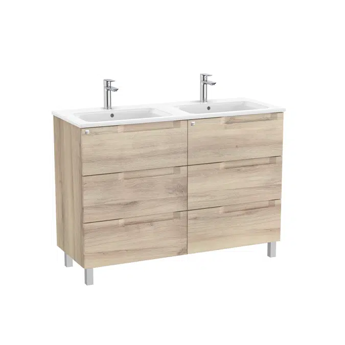 Aleyda Unik (base unit with 6 drawers and double bowl basin)