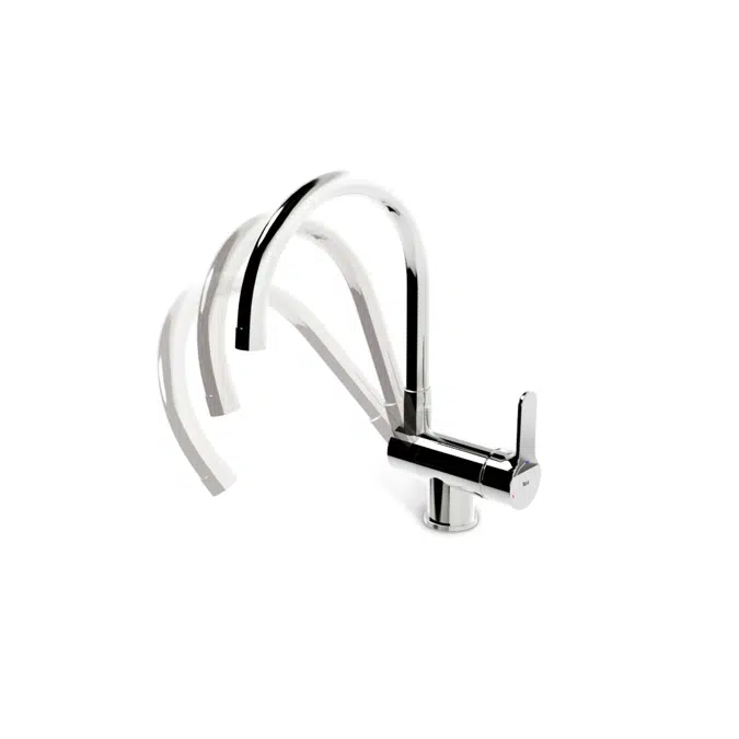L20 Kitchen sink mixer with folding swivel spout, Cold Start