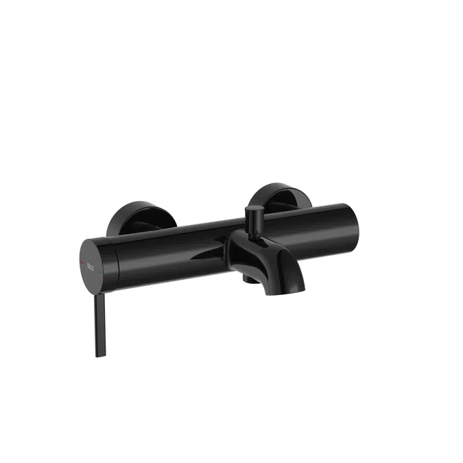 Ona Wall-mounted bath-shower mixer with automatic diverter