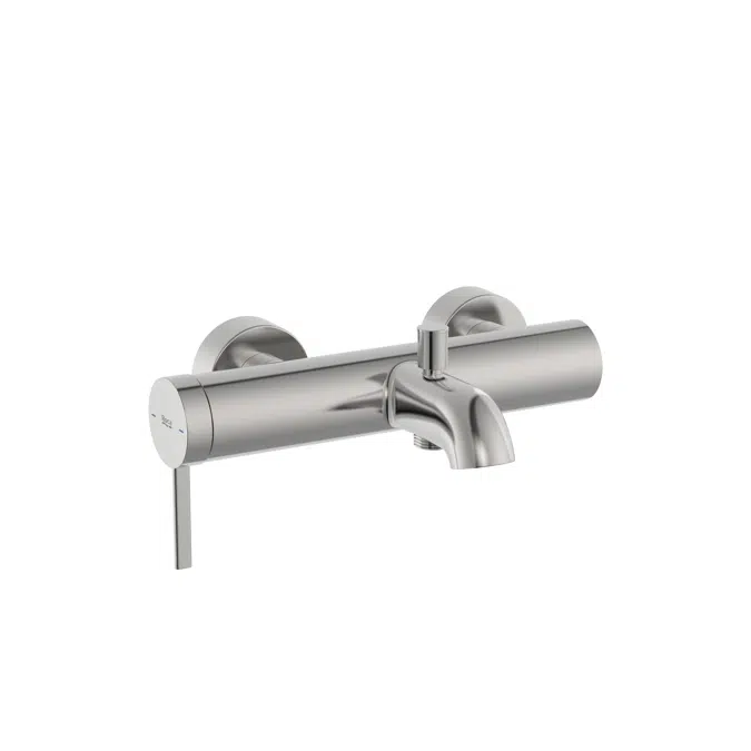 Ona Wall-mounted bath-shower mixer with automatic diverter
