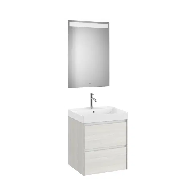 ONA Pack (base unit with two drawers, basin and LED mirror)