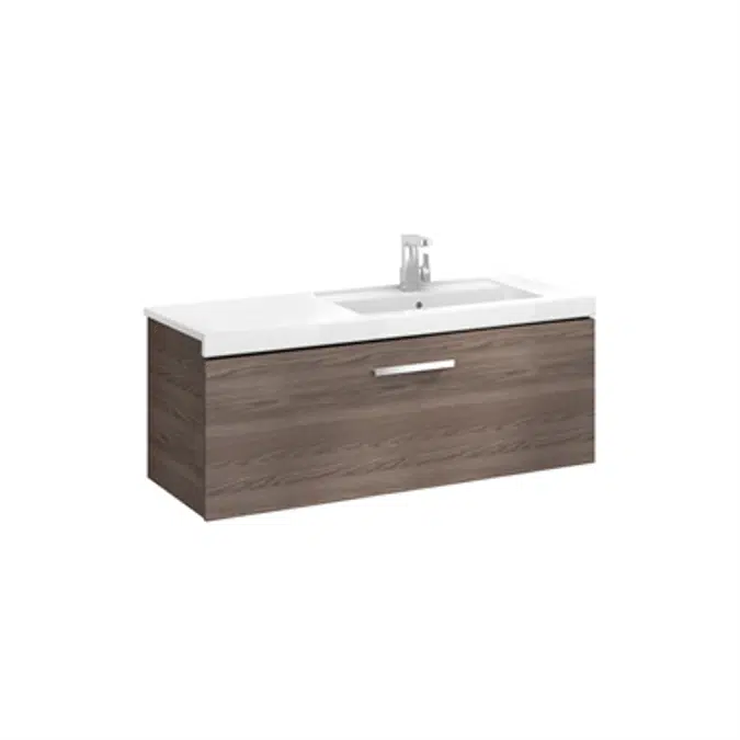 PRISMA Unik mueble base (un cajón y lavabo derecha) 1100 x 460 x 450