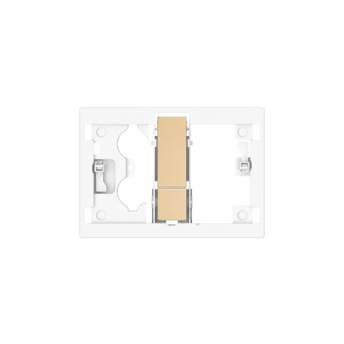 Duplo S PS4 Dual - Dual flush operating plate for Roca S installation systems. Cable technology. No tools required for installation