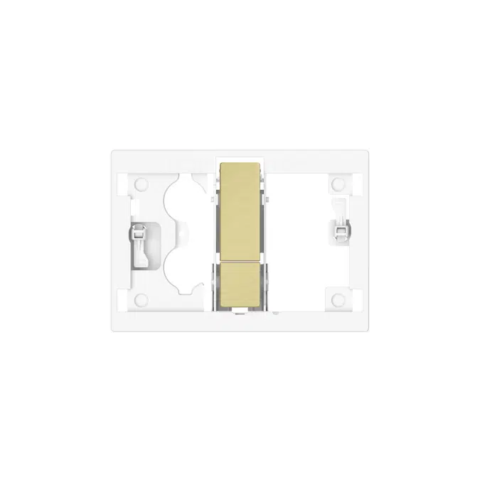 Duplo S PS4 Dual - Dual flush operating plate for Roca S installation systems. Cable technology. No tools required for installation