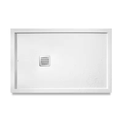 Image pour TERRAN 1000x800 Stonex shower tray w/ frame