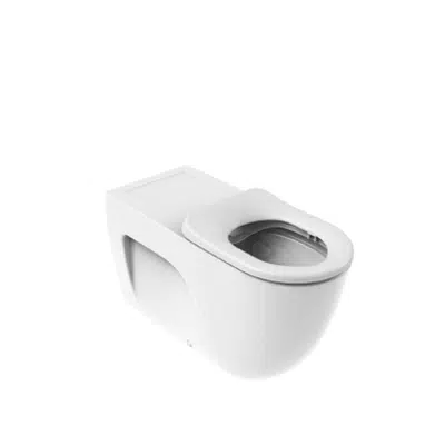 Image for MERIDIAN-N RIMLESS Toilet back-to-wall for wheelchair