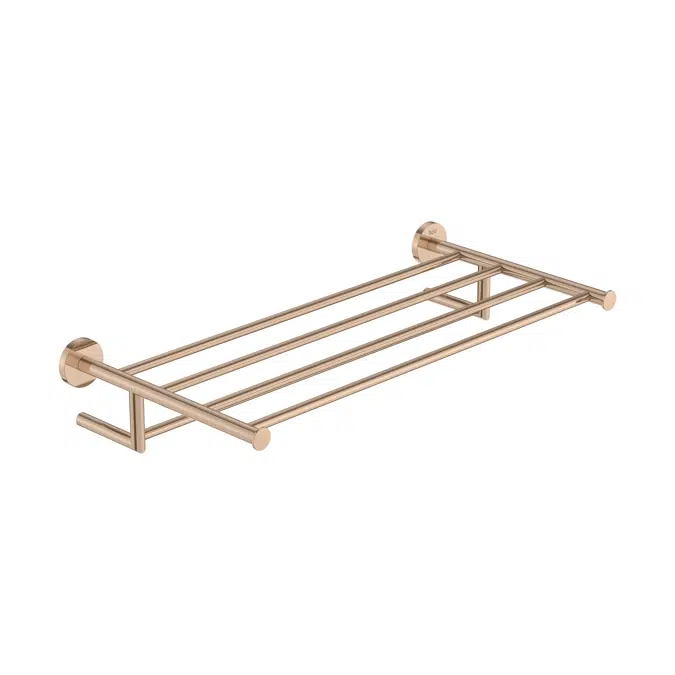 Hotels Round - Towel rack with towel rail