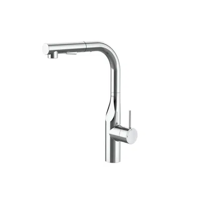 imagen para GLERA  Single-lever kitchen mixer with swivel spout and two-function pull-out shower