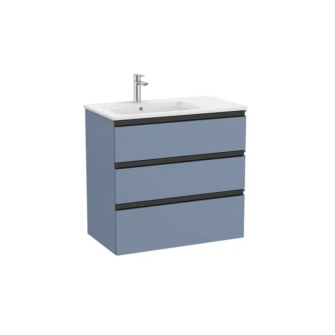 The Gap Unik (base unit with three drawers and left hand basin)