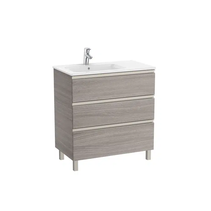 The Gap Unik (base unit with three drawers and left hand basin)