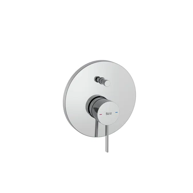 Ona Built-in bath-shower mixer with automatic diverter (2 ways). To be completed with RocaBox A525869403