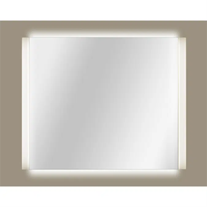 ARMANI - ISLAND 1534 x 1200 mm lighted mirror with demister and Maxiclean treatment