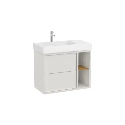 Image for Tura  Unik (Asymmetric base unit with two drawers, side shelves and basin on the left)
