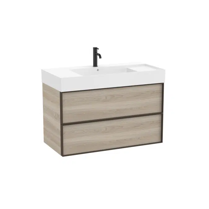 Inspira Unik (base unit with two drawers and Fineceramic® basin)